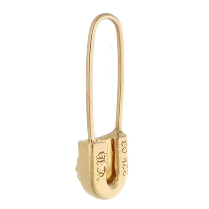 Chrome Hearts Safety Pin 22K Gold 1-Diamond Size ONE SIZE