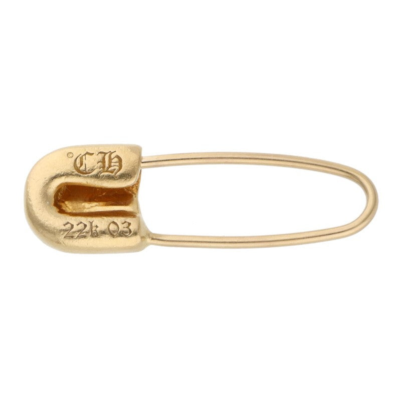 Chrome Hearts Safety Pin 22K Gold 1-Diamond Size ONE SIZE
