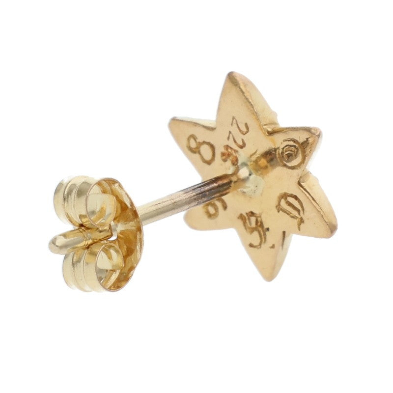 Chrome Hearts Star Stud 22K Gold 1-Diamond Size ONE SIZE