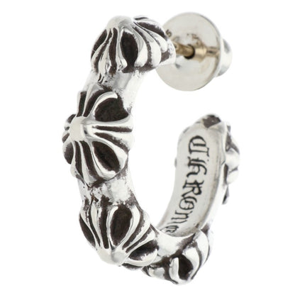 Chrome Hearts Cross Band Hoop Silver Earring Size ONE SIZE
