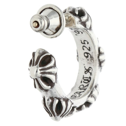 Chrome Hearts Cross Band Hoop Silver Earring Size ONE SIZE