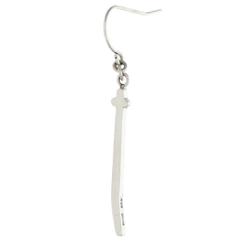 Chrome Hearts RS Cross Drop Silver Earring Size ONE SIZE