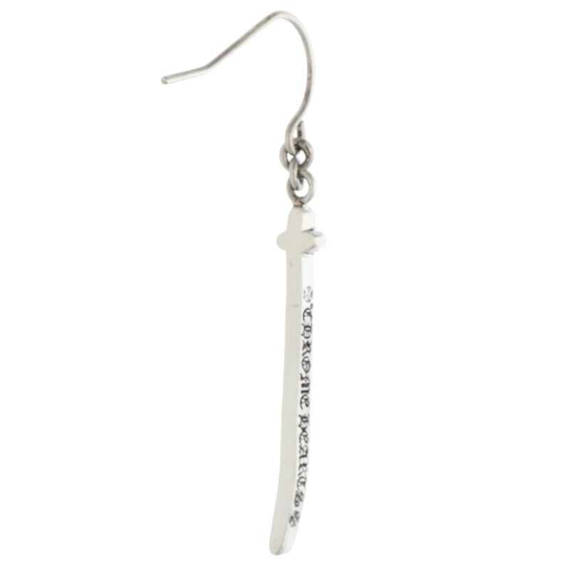 Chrome Hearts RS Cross Drop Silver Earring Size ONE SIZE
