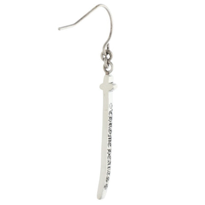Chrome Hearts RS Cross Drop Silver Earring Size ONE SIZE