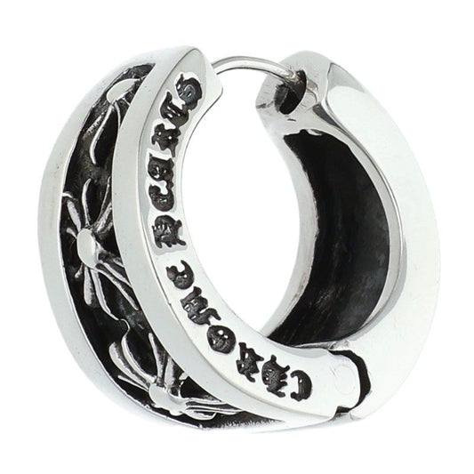 Chrome Hearts Narrow V-CHX Silver Earring Size ONE SIZE