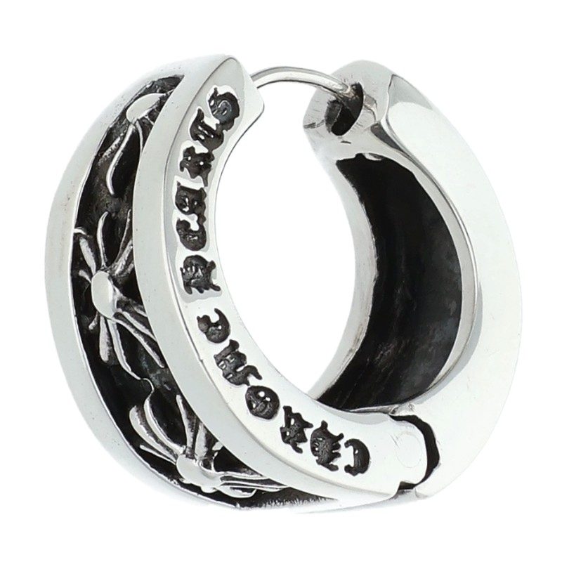 Chrome Hearts Narrow V-CHX Silver Earring Size ONE SIZE