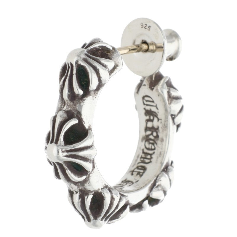 Chrome Hearts Hoop Cross SML Silver Earring Size ONE SIZE