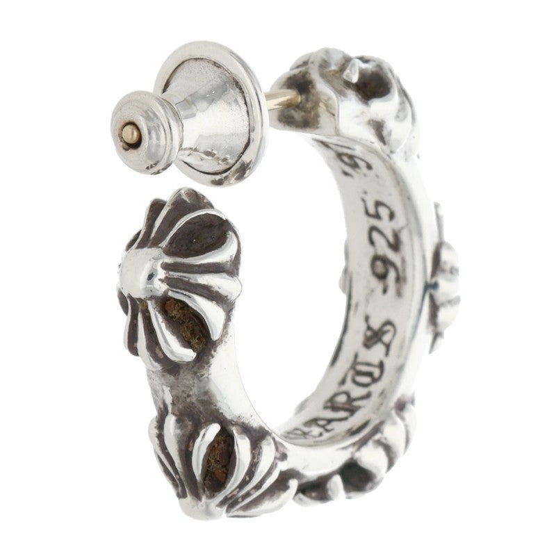 Chrome Hearts Hoop Cross SML Silver Earring Size ONE SIZE