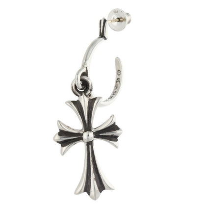Chrome Hearts Tiny CH Cross Hoop Silver Size ONE SIZE