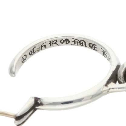 Chrome Hearts Tiny CH Cross Hoop Silver Size ONE SIZE