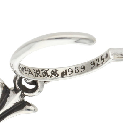 Chrome Hearts Tiny CH Cross Hoop Silver Size ONE SIZE