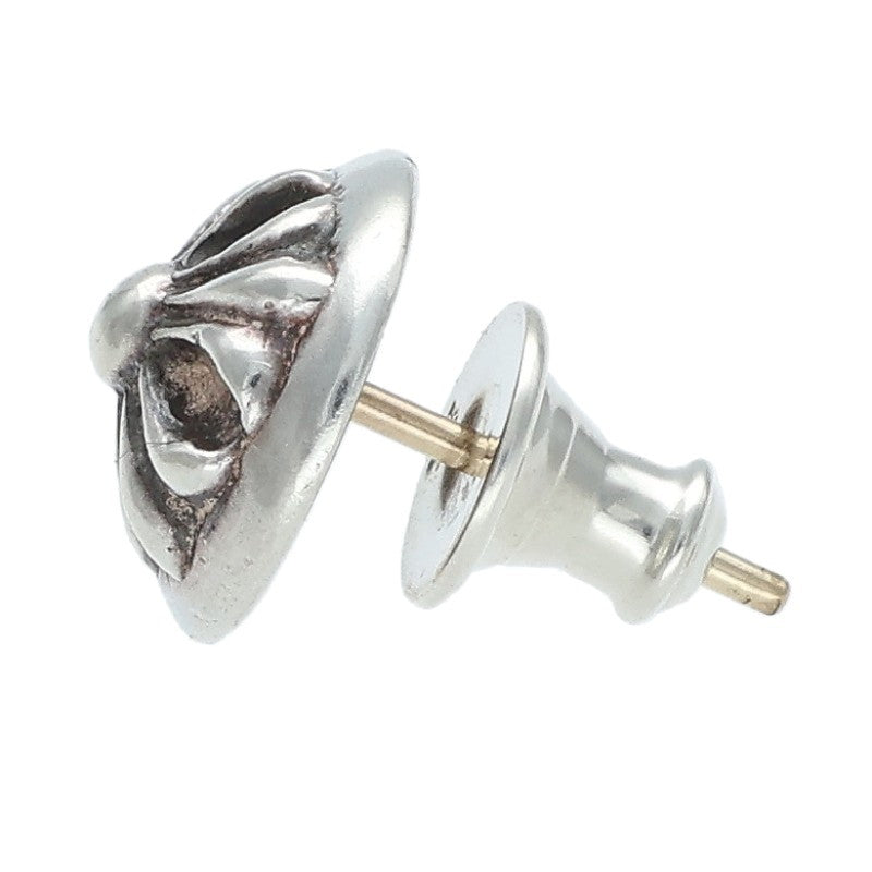 Chrome Hearts Cross Ball Stud Silver Earring Size ONE SIZE