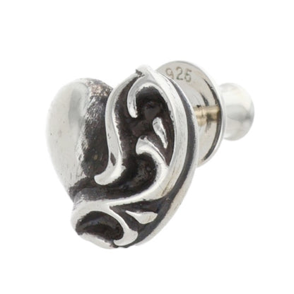 Chrome Hearts Heart Stud Silver Earring Size ONE SIZE
