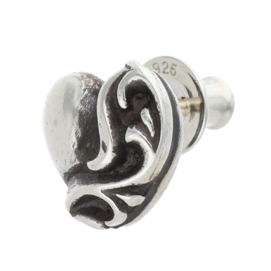 Chrome Hearts Heart Stud Silver Earring Size ONE SIZE