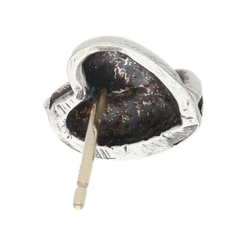 Chrome Hearts Heart Stud Silver Earring Size ONE SIZE