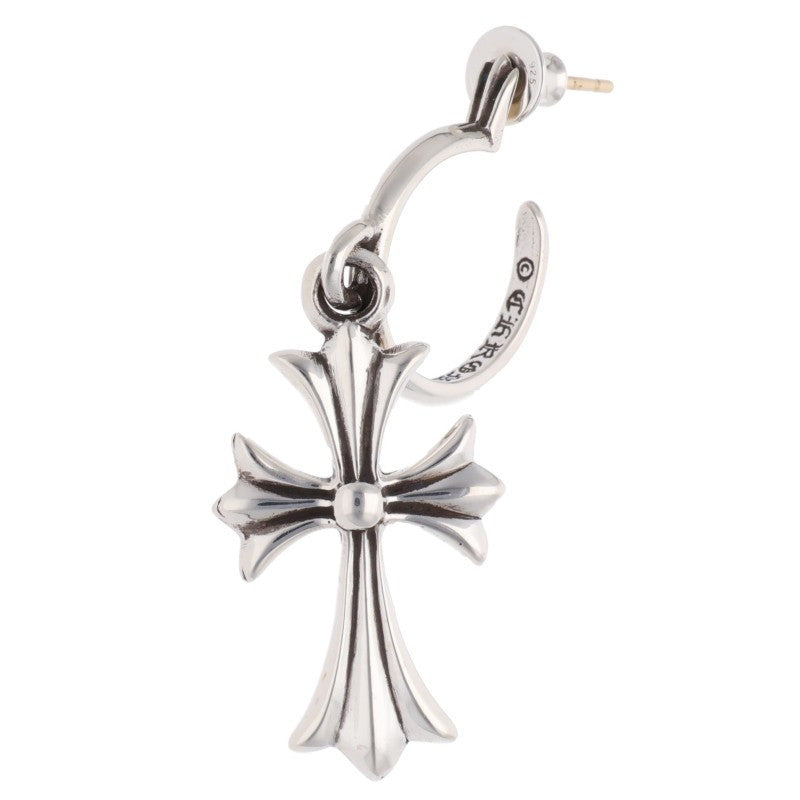 Chrome Hearts Tiny CH Cross Hoop Silver Size ONE SIZE