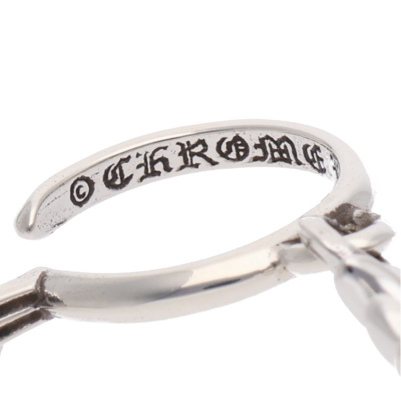 Chrome Hearts Tiny CH Cross Hoop Silver Size ONE SIZE