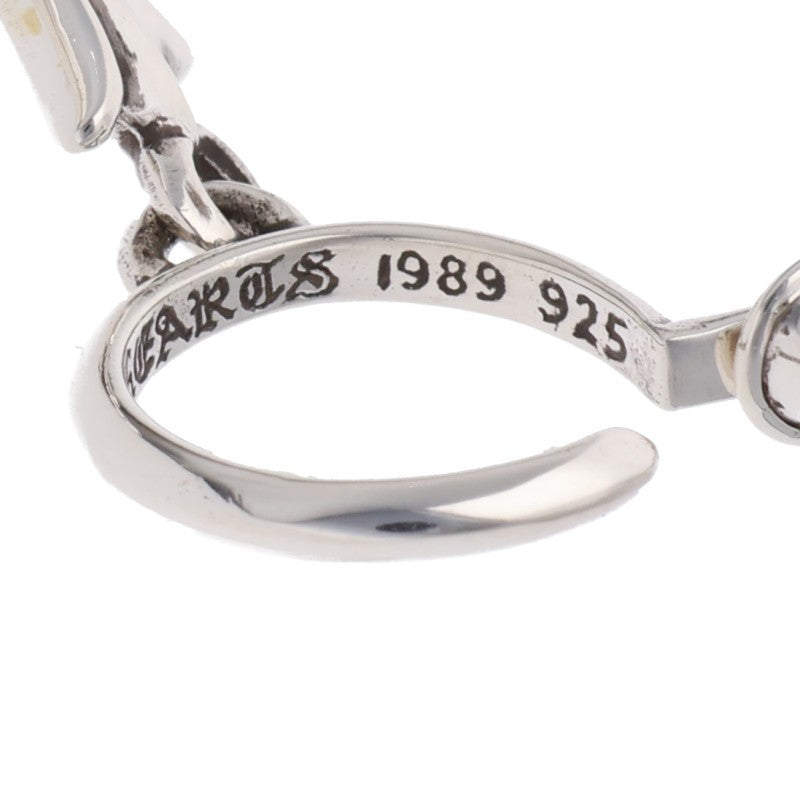 Chrome Hearts Tiny CH Cross Hoop Silver Size ONE SIZE