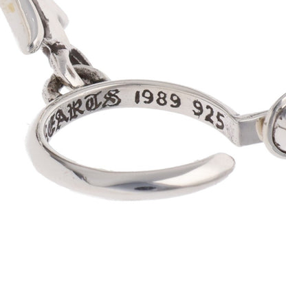 Chrome Hearts Tiny CH Cross Hoop Silver Size ONE SIZE