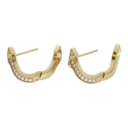TIFFANY&Co. T1 K18YG Half Diamond Earrings Size ONE SIZE