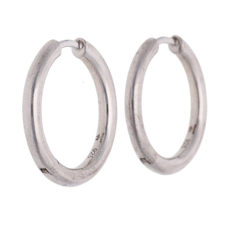 TOM WOOD Classic Hoop 925 Silver Earrings Size ONE SIZE