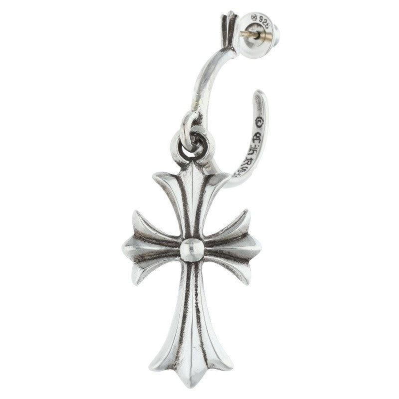 Chrome Hearts Tiny CH Cross Hoop Silver Size ONE SIZE