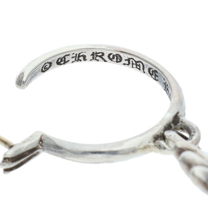 Chrome Hearts Tiny CH Cross Hoop Silver Size ONE SIZE
