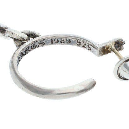 Chrome Hearts Tiny CH Cross Hoop Silver Size ONE SIZE