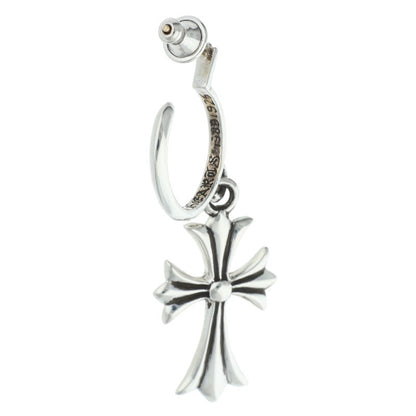 Chrome Hearts Tiny CH Cross Hoop Silver Size ONE SIZE