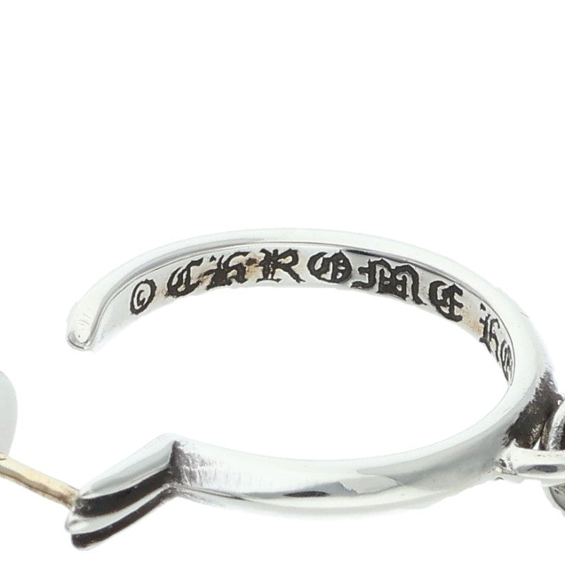 Chrome Hearts Tiny CH Cross Hoop Silver Size ONE SIZE