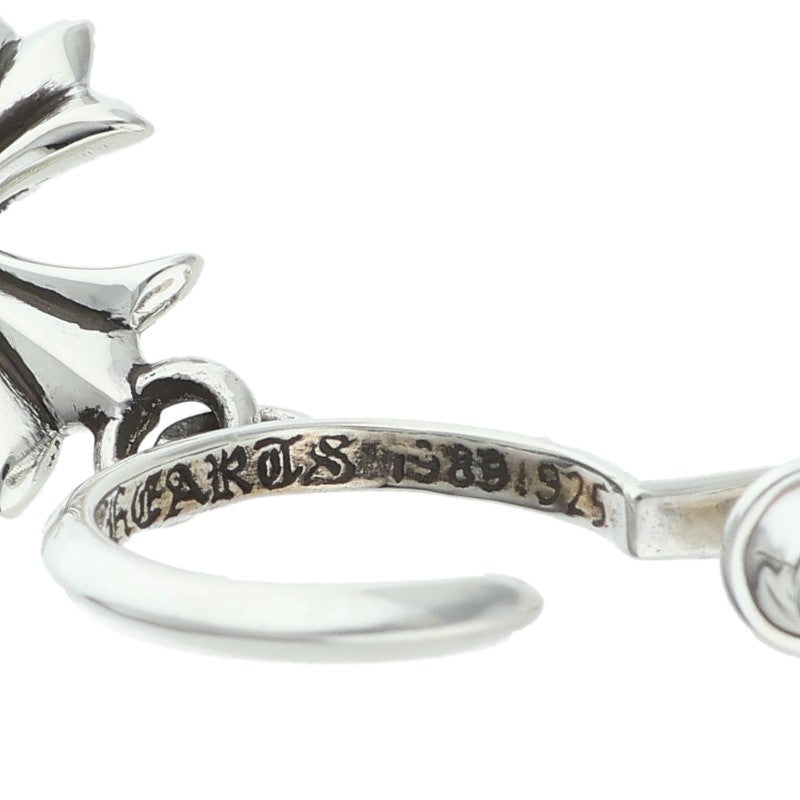 Chrome Hearts Tiny CH Cross Hoop Silver Size ONE SIZE