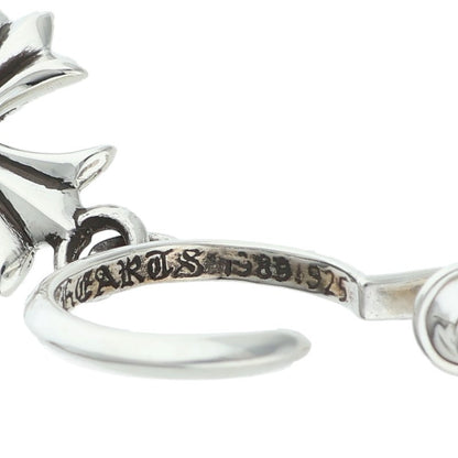 Chrome Hearts Tiny CH Cross Hoop Silver Size ONE SIZE