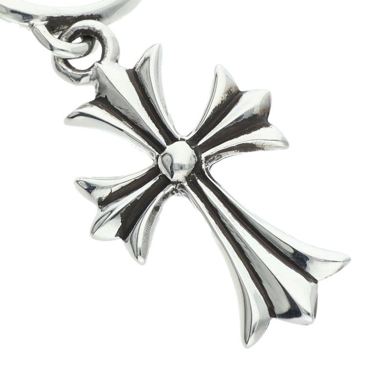 Chrome Hearts Tiny CH Cross Hoop Silver Size ONE SIZE