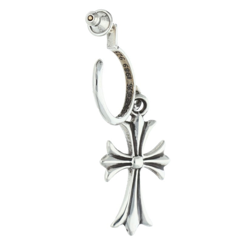 Chrome Hearts Tiny CH Cross Hoop Silver Size ONE SIZE
