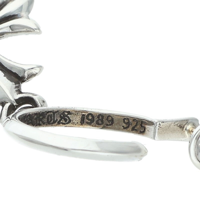 Chrome Hearts Tiny CH Cross Hoop Silver Size ONE SIZE