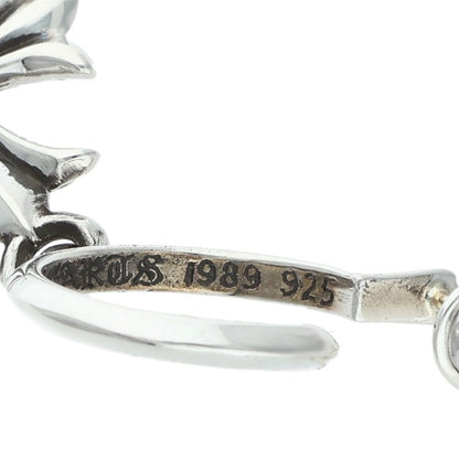 Chrome Hearts Tiny CH Cross Hoop Silver Size ONE SIZE