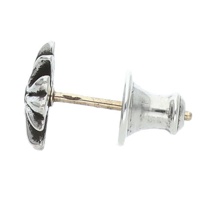Chrome Hearts No2 CH Cross Ruby Stud Silver Size ONE SIZE