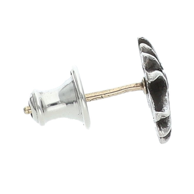 Chrome Hearts No2 CH Cross Ruby Stud Silver Size ONE SIZE