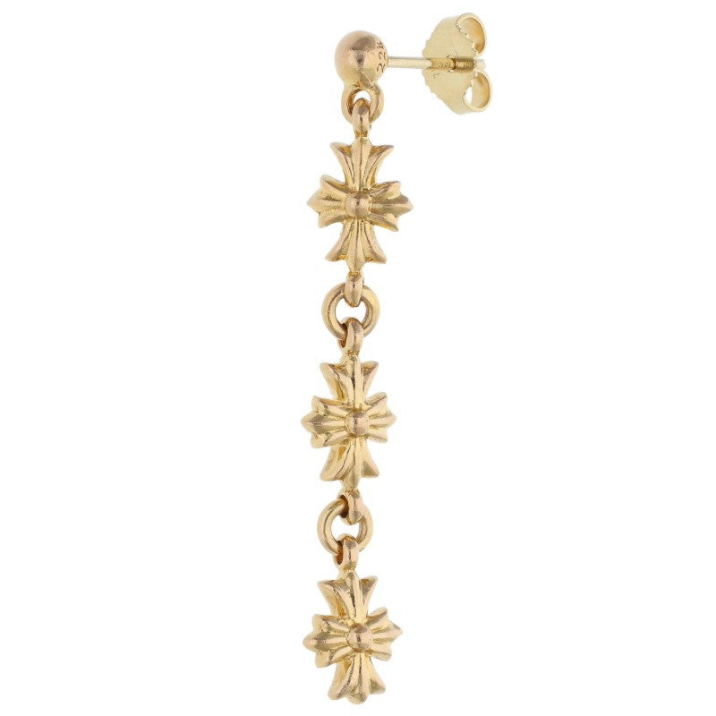 Chrome Hearts 22K Tiny E CH Plus 3 Drop Gold Size ONE SIZE