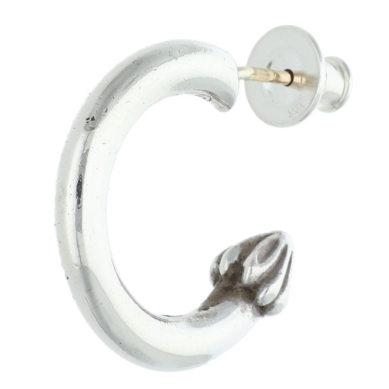 Chrome Hearts Plain Hoop Silver Earring Size ONE SIZE