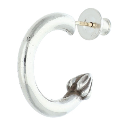 Chrome Hearts Plain Hoop Silver Earring Size ONE SIZE