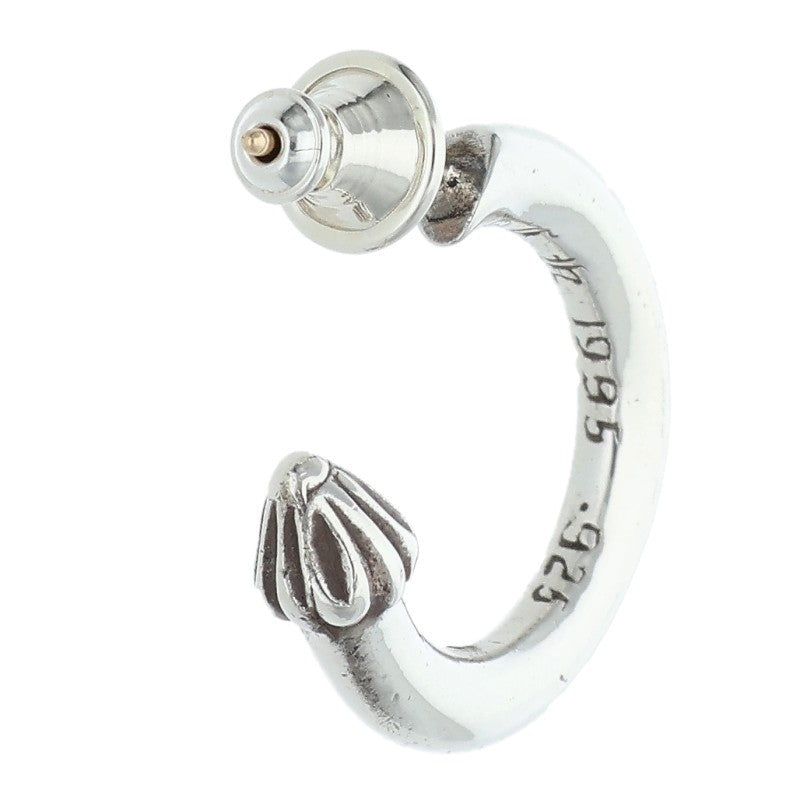 Chrome Hearts Plain Hoop Silver Earring Size ONE SIZE