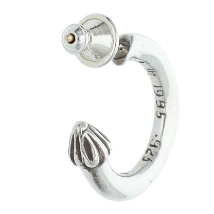 Chrome Hearts Plain Hoop Silver Earring Size ONE SIZE