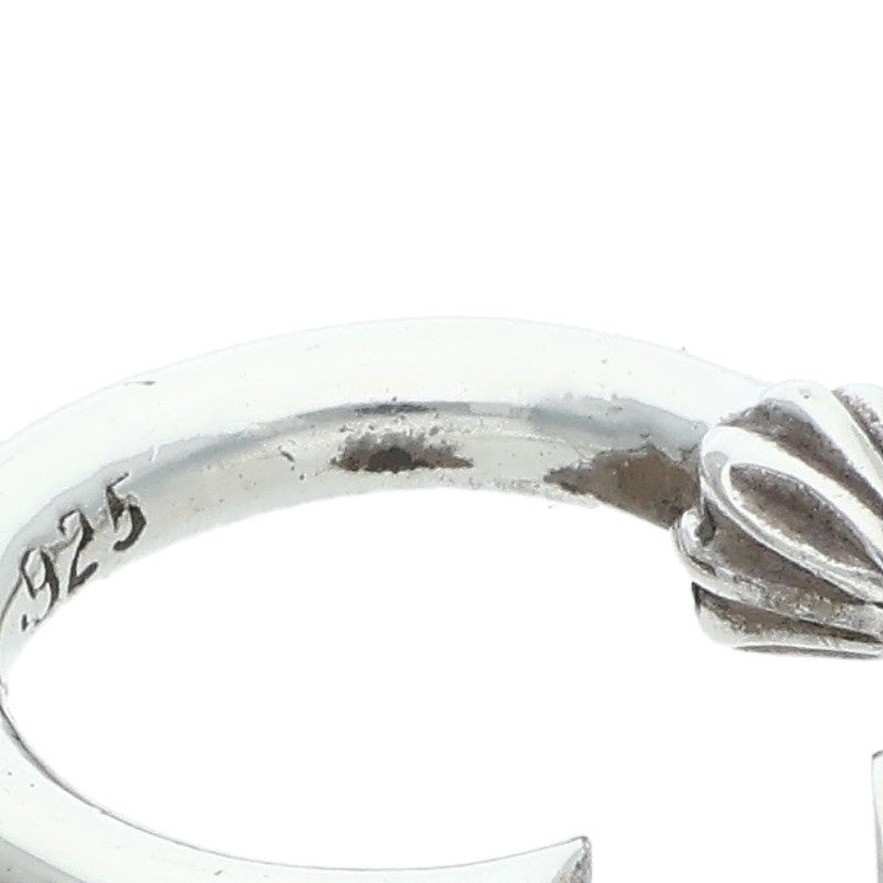 Chrome Hearts Plain Hoop Silver Earring Size ONE SIZE