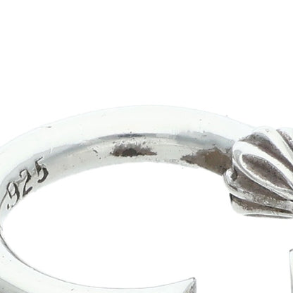 Chrome Hearts Plain Hoop Silver Earring Size ONE SIZE