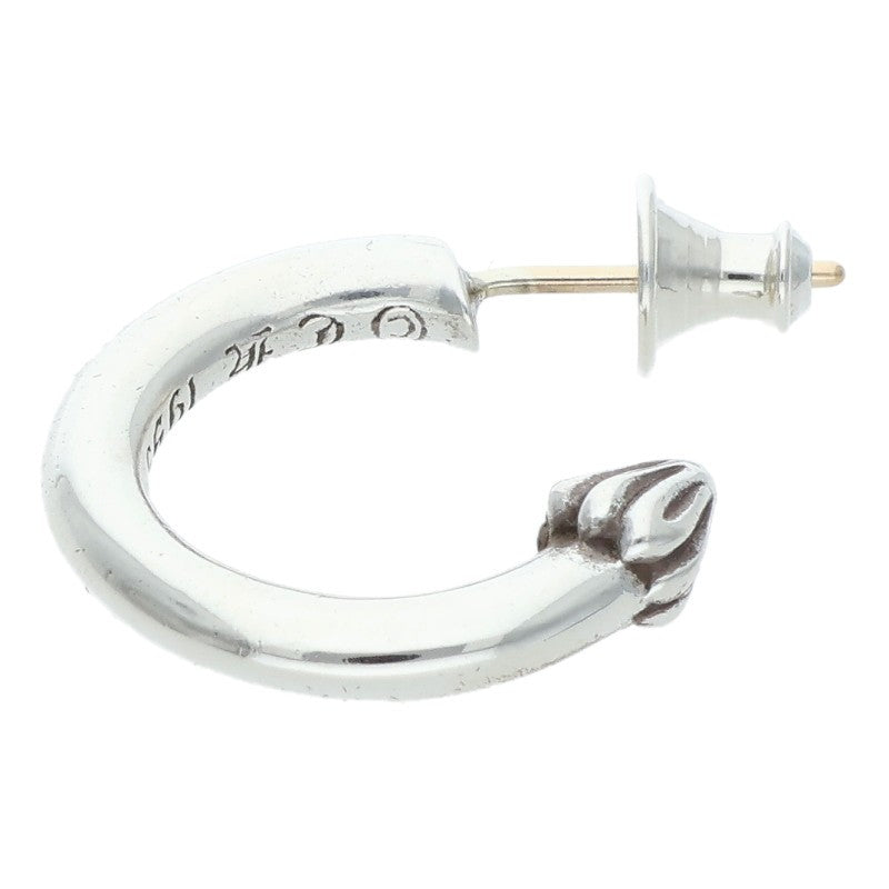 Chrome Hearts Plain Hoop Silver Earring Size ONE SIZE