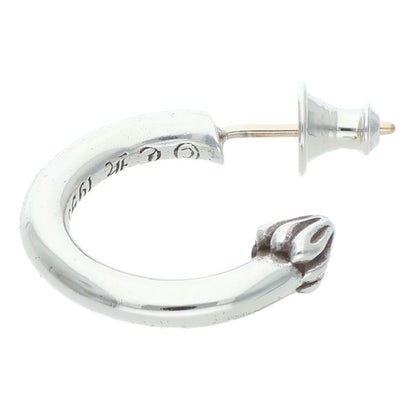 Chrome Hearts Plain Hoop Silver Earring Size ONE SIZE