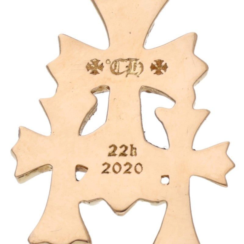 Chrome Hearts 22K Triple CH Cross Earring Size ONE SIZE