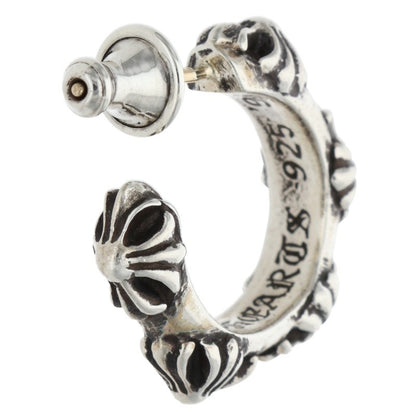 Chrome Hearts Cross Band Hoop Silver Earring Size ONE SIZE