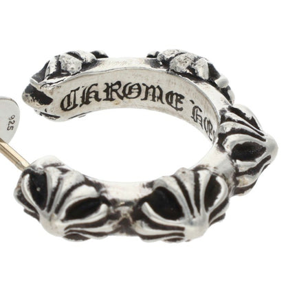 Chrome Hearts Cross Band Hoop Silver Earring Size ONE SIZE
